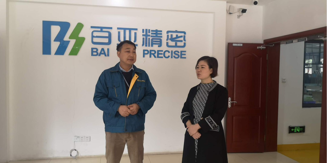 区人民政府副区长蔡滔开展温暖企业“四联”行动