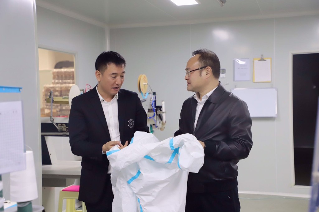 市发改委调研防疫物资生产企业，严阵以待应对第二波疫情