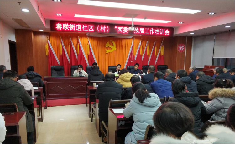 春联街道召开村（社区）“两委”换届选举工作培训会