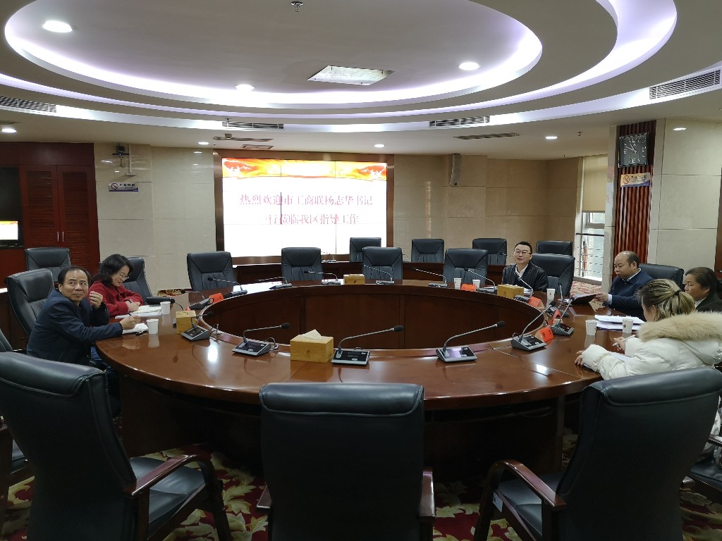 市工商联党组书记杨志华到我区开展营商环境评价工作