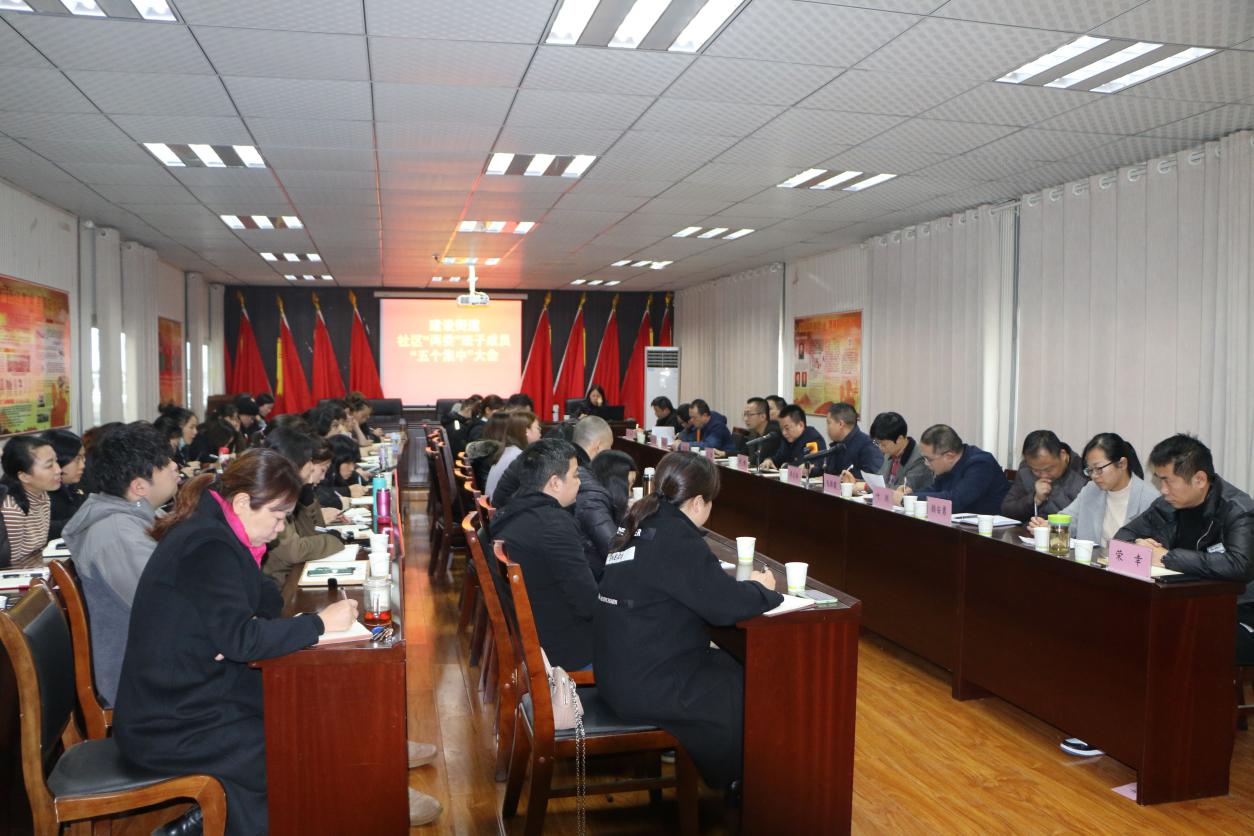 建设街道召开社区“两委”班子成员 “五个集中”大会