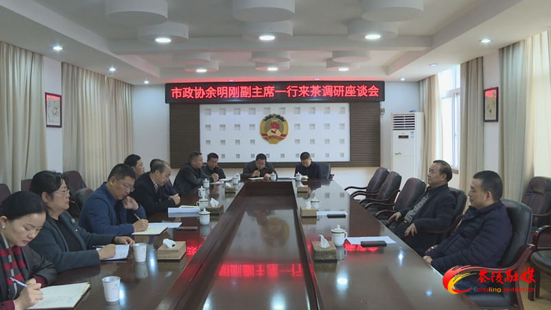 余明刚来茶调研西环线项目建设和政协工作