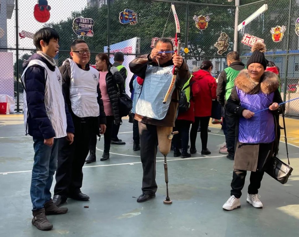 区残联组织开展文化周系列活动之 “自强健身”趣味运动会