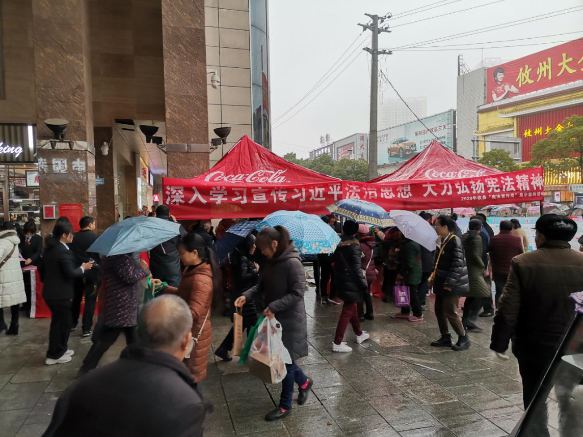 攸县司法局牵头组织开展全国第七个国家宪法日宣传活动