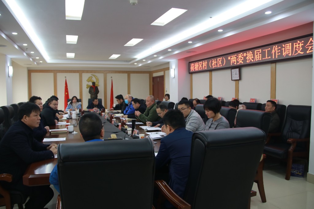 荷塘区召开村（社区）“两委” 换届工作调度会