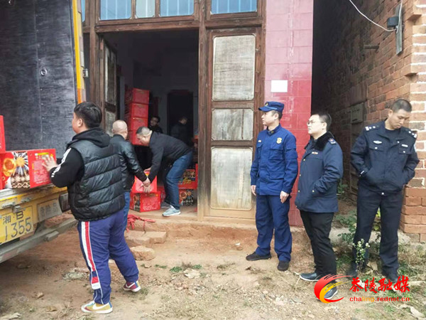 茶陵多部门联合开展烟花爆竹打非行动
