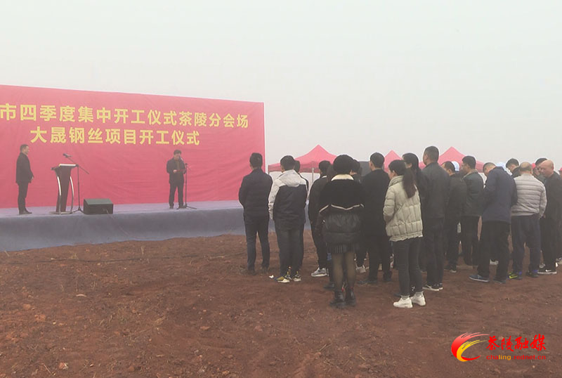 株洲市四季度集中开工仪式茶陵分会场开工仪式举行