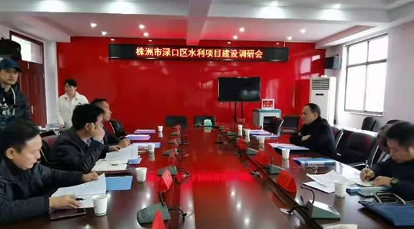 顾峰调研水利建设工作并巡河