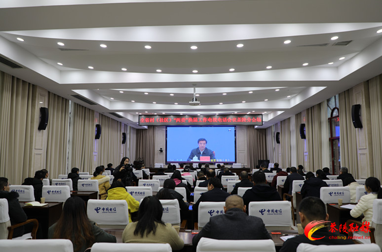 茶陵县组织收听收看全省村（社区）“两委”换届工作电视电话会议