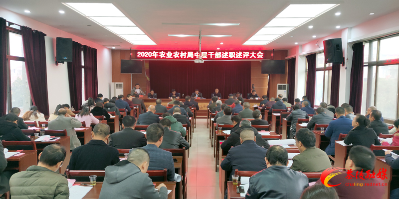 2020年茶陵县农业农村局中层干部述职述评大会召开
