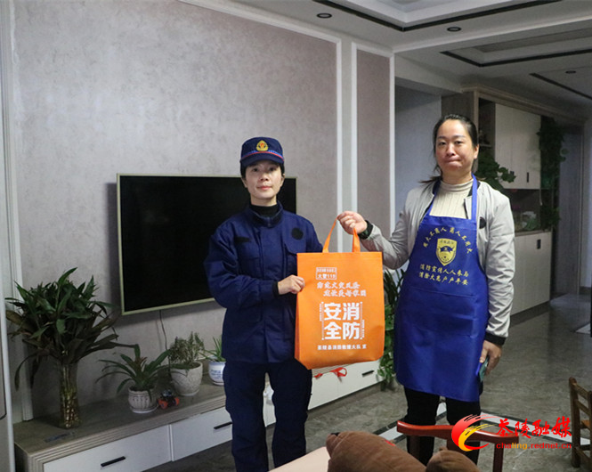 茶陵消防：入户宣传　助推冬季取暖安全