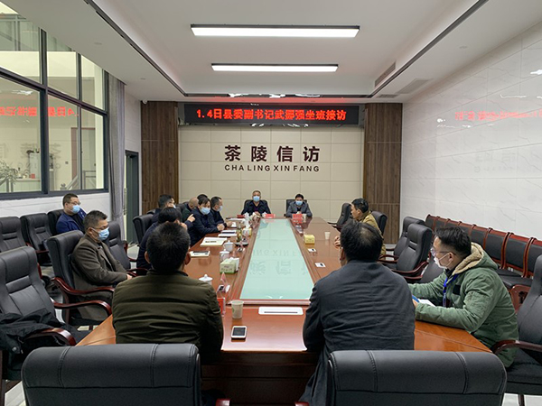 武挪强到茶陵县信访局接访群众