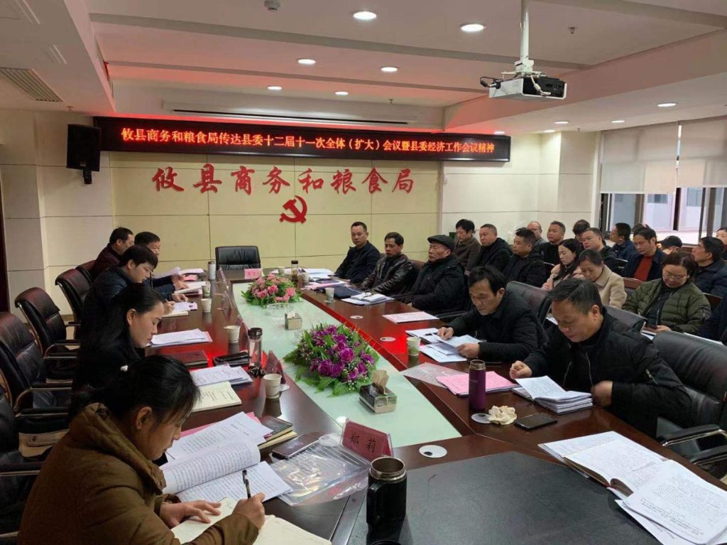 攸县商务和粮食局传达县委十二届十一次全体（扩大）会议暨县委经济工作会议精神