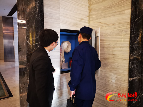 茶陵消防深入天伦酒店检查消防安全工作