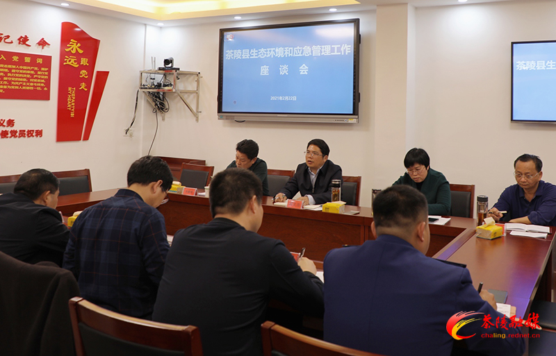 茶陵生态环境和应急管理工作座谈会召开