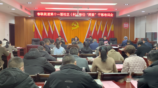 春联街道新任社区(村)“两委”成员的第一堂课