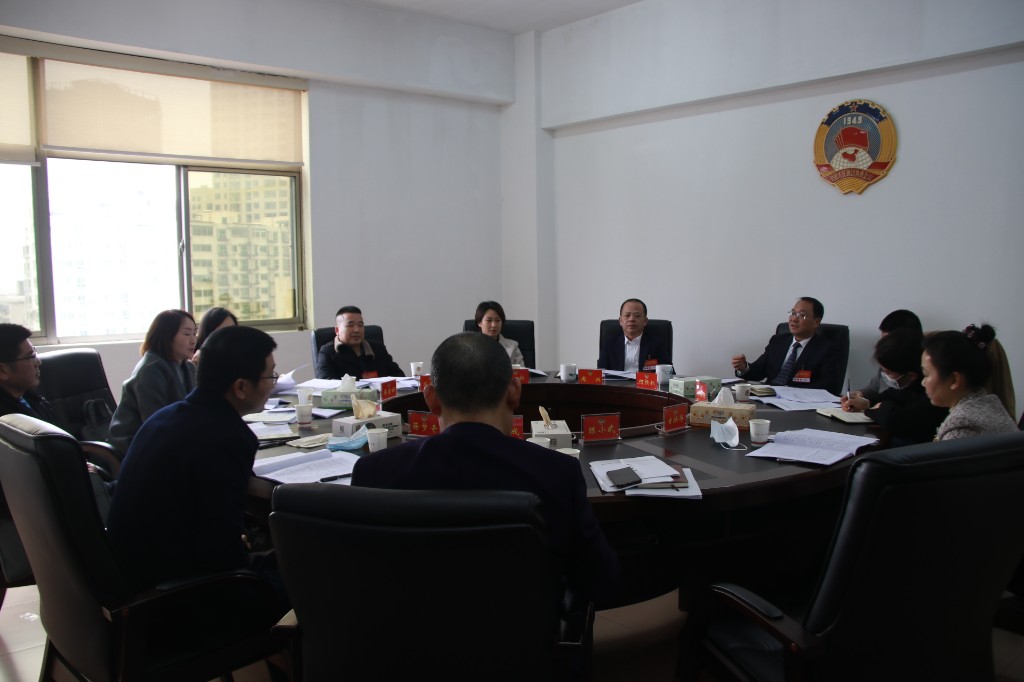 政协委员进行分组讨论 为荷塘发展建言献策
