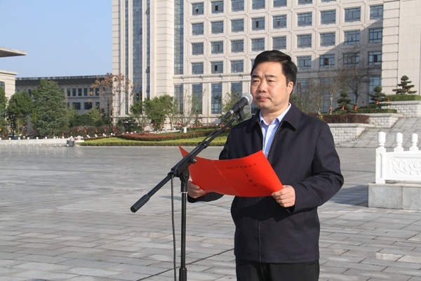 新春开门红！攸县举行升国旗仪式
