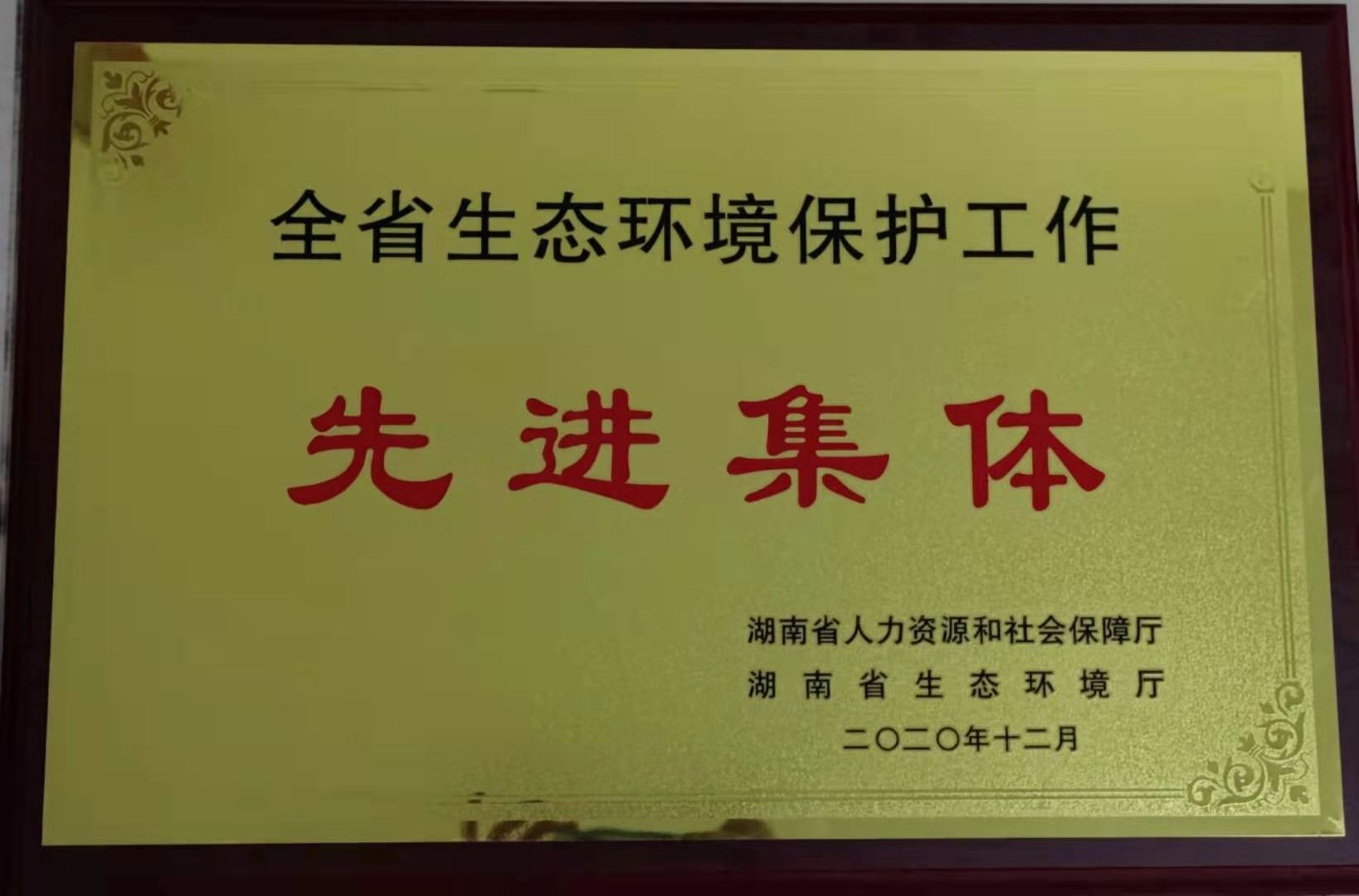株洲市生态环境局醴陵分局获"全省生态环境保护工作先进集体"称号