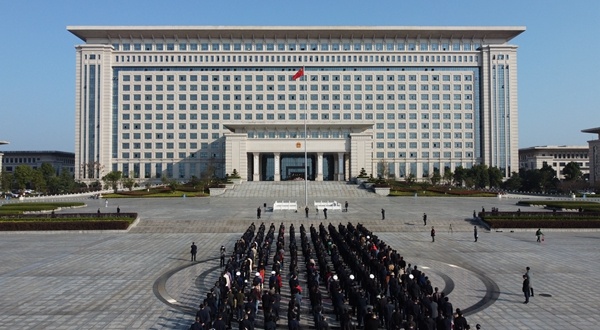 新春开门红！攸县举行升国旗仪式