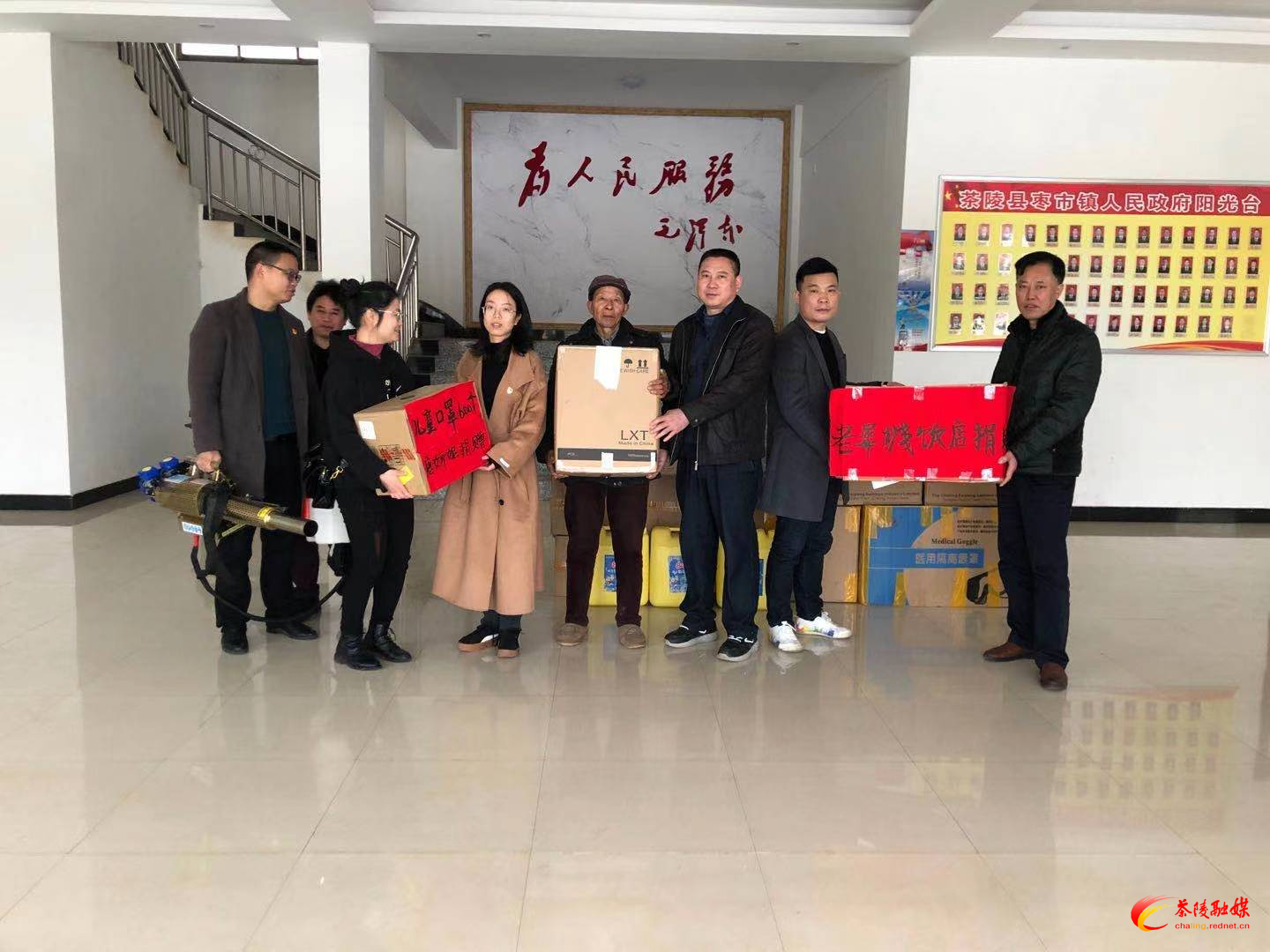 爱心企业向枣市镇捐赠价值5万元防疫物资