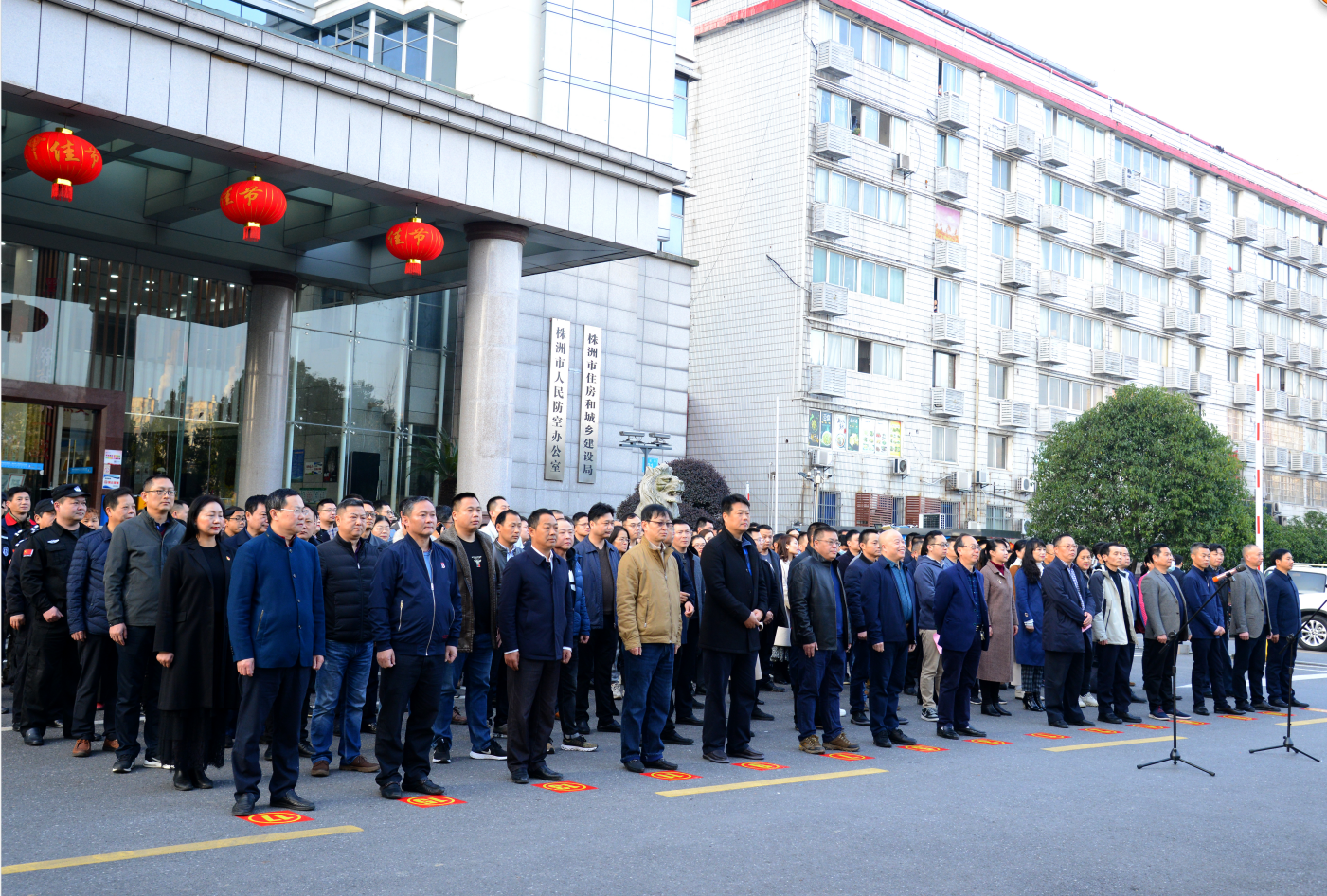 市住建局（人防办）举行新春升国旗仪式