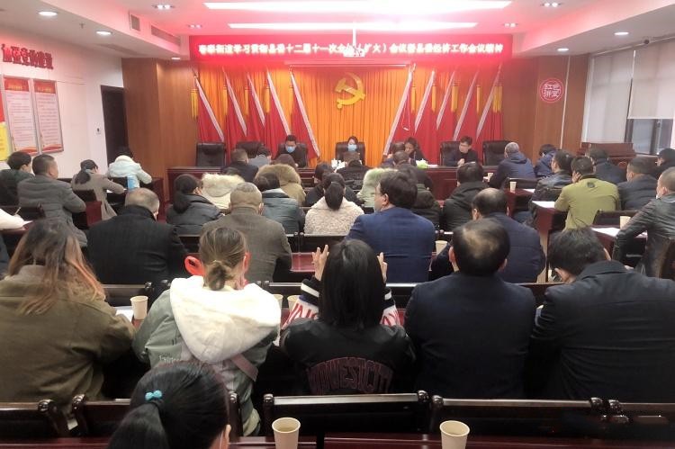 春联街道传达学习县委十二届十一次全体（扩大）会议暨县委经济工作会议精神