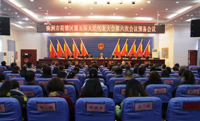 株洲市荷塘区第五届人民代表大会第六次会议召开预备会议