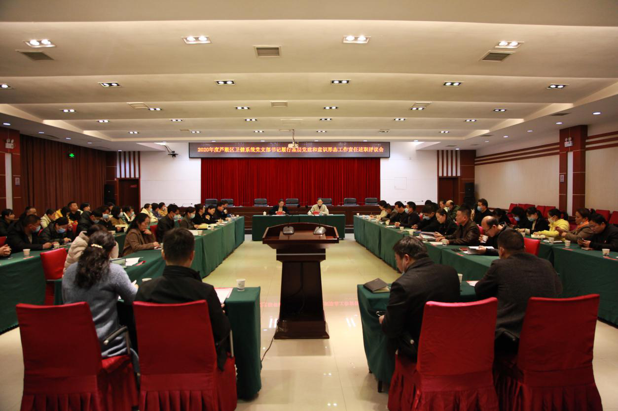芦淞区卫健系统召开党支部书记履行基层党建和意识形态工作责任述职评议会