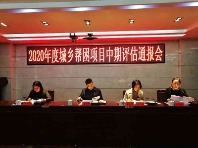 荷塘区召开2020年度城乡帮困项目中期评估通报会
