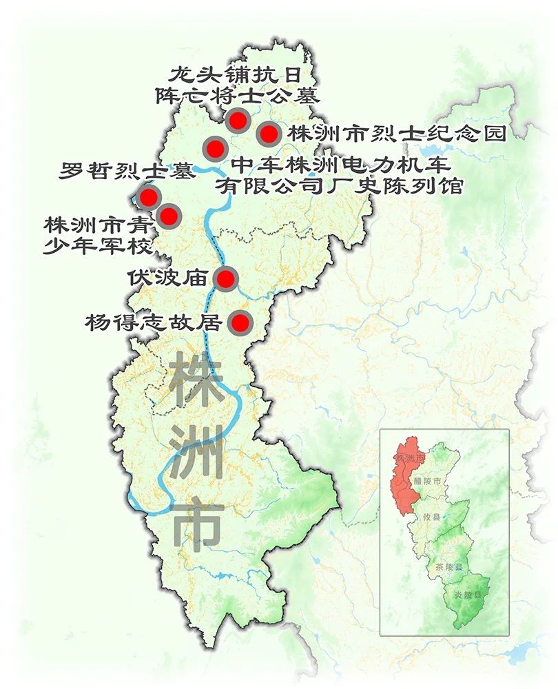 地图带你看株洲红色资源