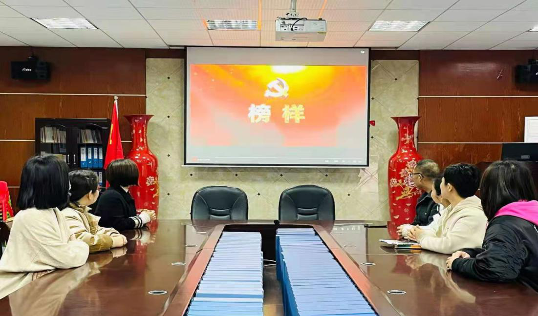 荷塘区教育局党委组织观看《榜样5》专题节目
