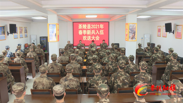 茶陵县2021年春季新兵入伍欢送大会举行