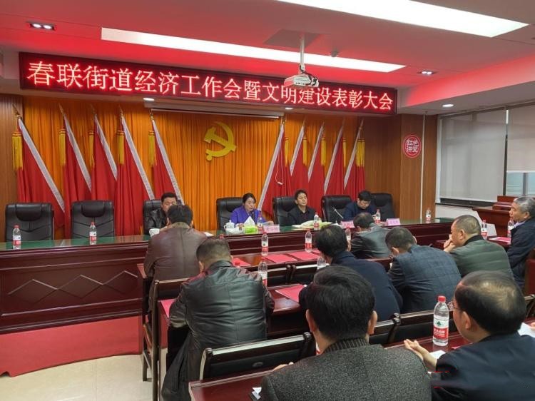 春联街道召开经济工作会暨文明建设表彰大会：城乡同兴  党群齐心  守正创新 为打造“活力春联，动力新区”而激情奋斗
