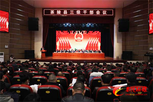 茶陵县三级干部会议召开 表态发言：狠抓落实 争做贡献