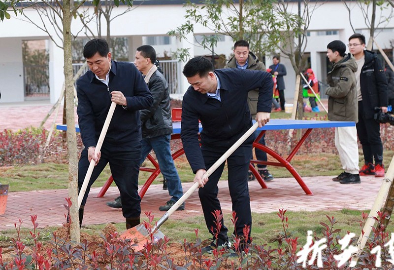 炎陵县举行2021年全民义务植树活动