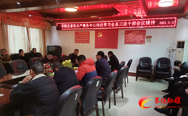 各级各部门迅速学习传达全县三级干部会议精神
