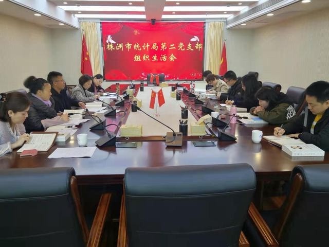 株洲市统计局第二党支部召开组织生活会