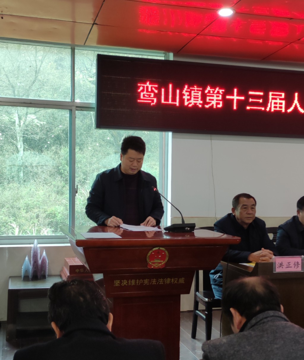 鸾山镇召开第十三届人民代表大会第七次会议