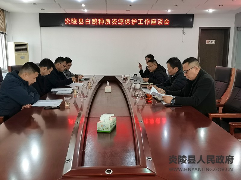 省畜牧兽医研究所来炎考察炎陵白鹅种质资源保护工作
