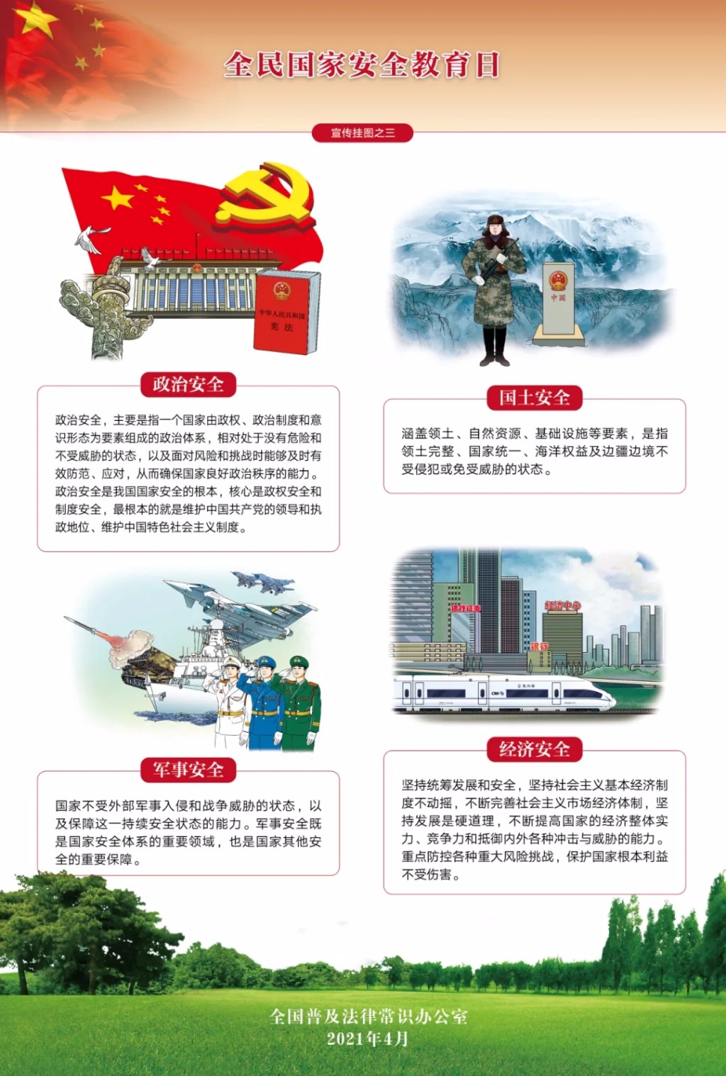 2021年全民国家安全教育日法治宣传专栏