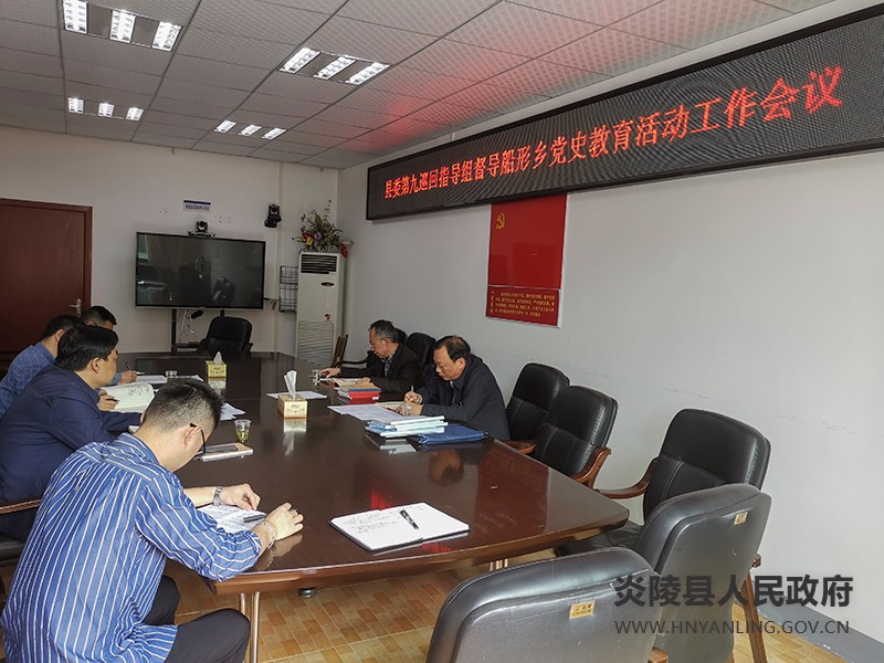 船形乡召开县委党史学习教育第九巡回指导工作会议