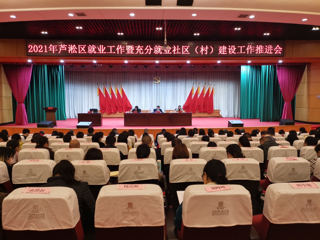 芦淞区召开2021年就业工作暨充分就业 社区（村）建设工作推进会
