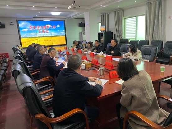 株洲市委党史学习教育第六巡回指导组到市农业农村局及局属副处级单位开展现场督导