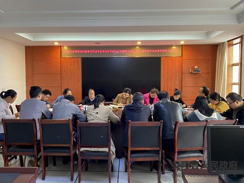 县统计局再学习再贯彻再落实习近平总书记关于统计工作重要讲话指示批示精神