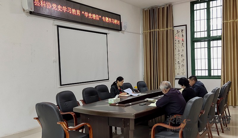 县科协开展党史学习教育“学史增信”专题学习研讨