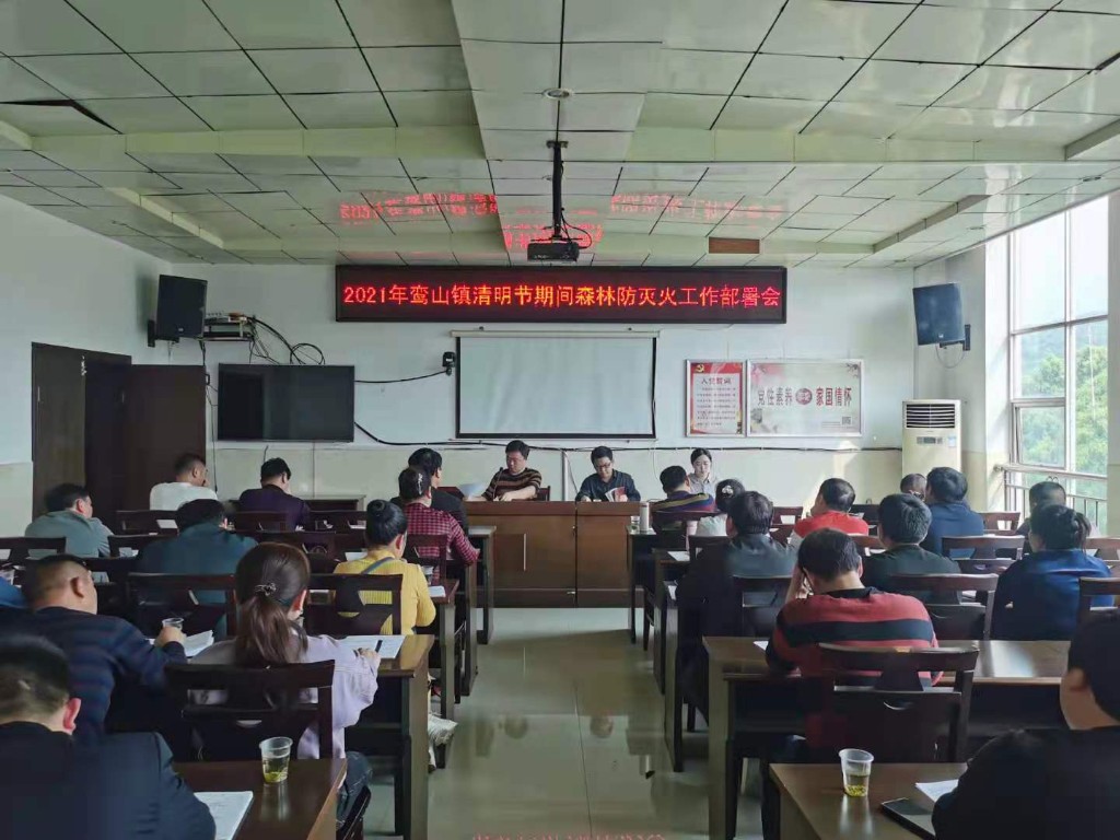 鸾山镇召开当前重点工作部署会