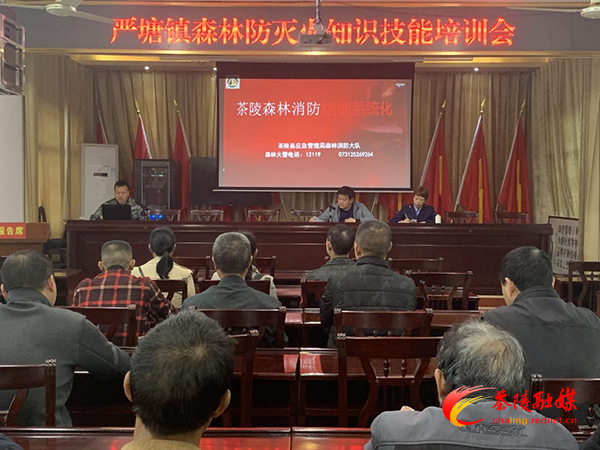 严塘镇开展森林防灭火知识技能培训