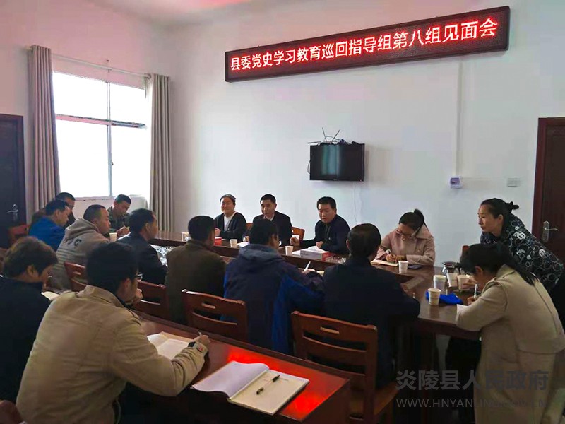 大院农场：召开县委党史学习教育巡回指导第八组见面会