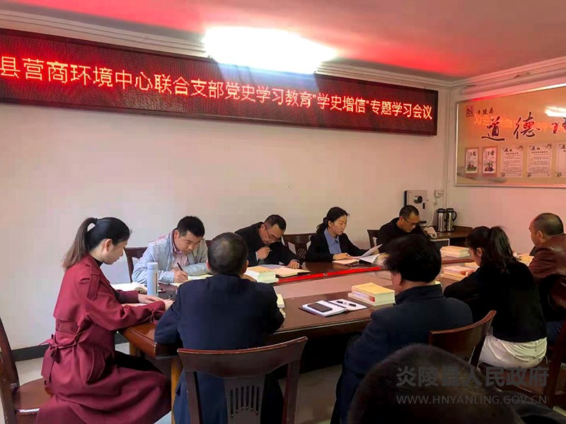 县营商环境中心和政务服务中心联合支部开展主题党日活动和"学史增信"专题学习